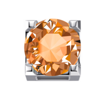 Charm Donna Oro Elements in White Gold Topazio DCHY9321